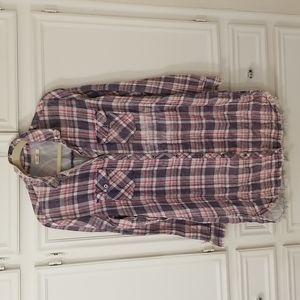 Cotton Plaid Dress, NWOT, size L